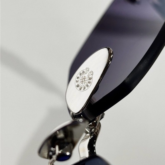 SOLD- CHROME HEARTS DEPP SUNGLASSES | BLACK FRAME| DEEP BLUE LENSES| SIZE 59 - Picture 9 of 10